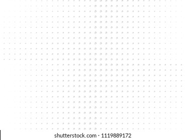 Abstract halftone dotted background. Futuristic grunge pattern, dot, circles, shadow.  Gray modern optical pop art texture for posters, sites, business cards, cover, labels mock-up, vintage stickers