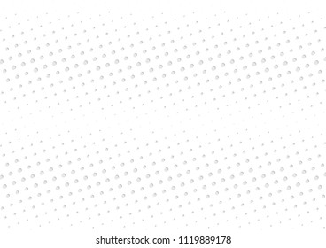 Abstract halftone dotted background. Futuristic grunge pattern, dot, circles, shadow.  Gray modern optical pop art texture for posters, sites, business cards, cover, labels mock-up, vintage stickers
