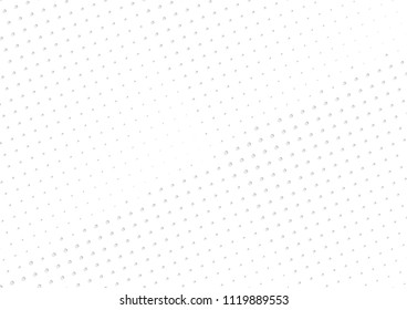 Abstract halftone dotted background. Futuristic grunge pattern, dot, circles, shadow.  Gray modern optical pop art texture for posters, sites, business cards, cover, labels mock-up, vintage stickers