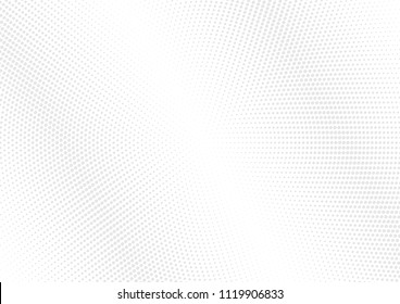 Abstract halftone dotted background. Futuristic grunge pattern, dot, circles, shadow.  Gray modern optical pop art texture for posters, sites, business cards, cover, labels mock-up, vintage stickers