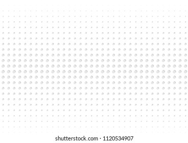 Abstract halftone dotted background. Futuristic grunge pattern, dot, circles, shadow.  Gray modern optical pop art texture for posters, sites, business cards, cover, labels mock-up, vintage stickers