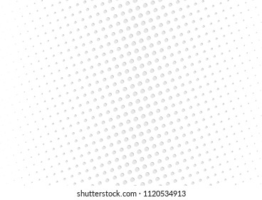 Abstract halftone dotted background. Futuristic grunge pattern, dot, circles, shadow.  Gray modern optical pop art texture for posters, sites, business cards, cover, labels mock-up, vintage stickers