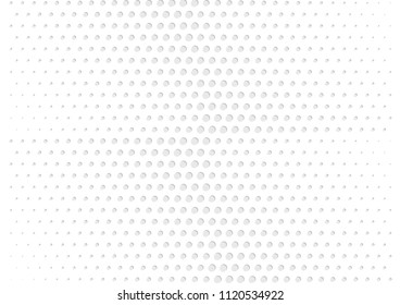 Abstract halftone dotted background. Futuristic grunge pattern, dot, circles, shadow.  Gray modern optical pop art texture for posters, sites, business cards, cover, labels mock-up, vintage stickers
