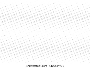 Abstract halftone dotted background. Futuristic grunge pattern, dot, circles, shadow.  Gray modern optical pop art texture for posters, sites, business cards, cover, labels mock-up, vintage stickers