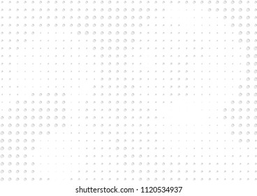 Abstract halftone dotted background. Futuristic grunge pattern, dot, circles, shadow.  Gray modern optical pop art texture for posters, sites, business cards, cover, labels mock-up, vintage stickers