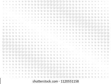 Abstract halftone dotted background. Futuristic grunge pattern, dot, circles, shadow.  Gray modern optical pop art texture for posters, sites, business cards, cover, labels mock-up, vintage stickers