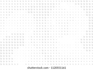 Abstract halftone dotted background. Futuristic grunge pattern, dot, circles, shadow.  Gray modern optical pop art texture for posters, sites, business cards, cover, labels mock-up, vintage stickers