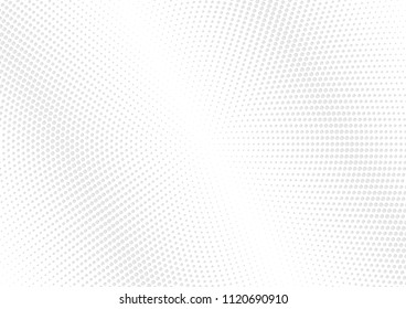 Abstract halftone dotted background. Futuristic grunge pattern, dot, circles, shadow.  Gray modern optical pop art texture for posters, sites, business cards, cover, labels mock-up, vintage stickers