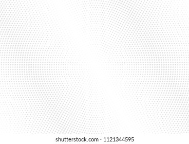 Abstract halftone dotted background. Futuristic grunge pattern, dot, circles, shadow.  Gray modern optical pop art texture for posters, sites, business cards, cover, labels mock-up, vintage stickers