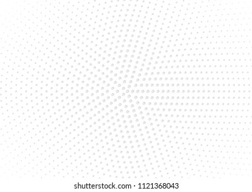 Abstract halftone dotted background. Futuristic grunge pattern, dot, circles, shadow.  Gray modern optical pop art texture for posters, sites, business cards, cover, labels mock-up, vintage stickers