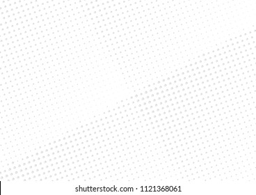 Abstract halftone dotted background. Futuristic grunge pattern, dot, circles, shadow.  Gray modern optical pop art texture for posters, sites, business cards, cover, labels mock-up, vintage stickers