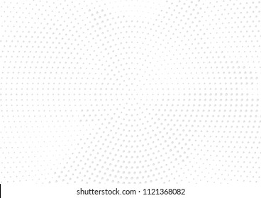 Abstract halftone dotted background. Futuristic grunge pattern, dot, circles, shadow.  Gray modern optical pop art texture for posters, sites, business cards, cover, labels mock-up, vintage stickers