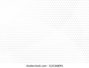 Abstract halftone dotted background. Futuristic grunge pattern, dot, circles, shadow.  Gray modern optical pop art texture for posters, sites, business cards, cover, labels mock-up, vintage stickers