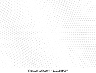 Abstract halftone dotted background. Futuristic grunge pattern, dot, circles, shadow.  Gray modern optical pop art texture for posters, sites, business cards, cover, labels mock-up, vintage stickers