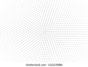 Abstract halftone dotted background. Futuristic grunge pattern, dot, circles, shadow.  Gray modern optical pop art texture for posters, sites, business cards, cover, labels mock-up, vintage stickers