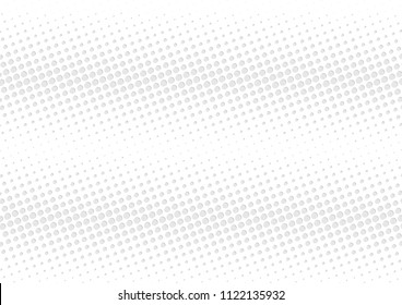 Abstract halftone dotted background. Futuristic grunge pattern, dot, circles, shadow.  Gray modern optical pop art texture for posters, sites, business cards, cover, labels mock-up, vintage stickers