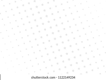 Abstract halftone dotted background. Futuristic grunge pattern, star, circles, shadow.  Gray modern optical pop art texture for posters, sites, business cards, cover, labels mock-up, vintage stickers