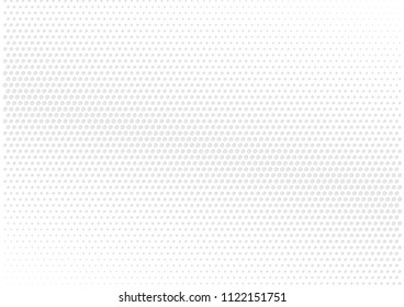 Abstract halftone dotted background. Futuristic grunge pattern, dot, circles, shadow.  Gray modern optical pop art texture for posters, sites, business cards, cover, labels mock-up, vintage stickers