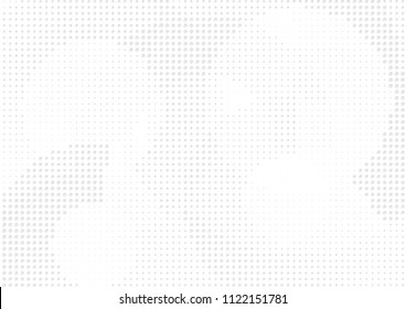 Abstract halftone dotted background. Futuristic grunge pattern, dot, circles, shadow.  Gray modern optical pop art texture for posters, sites, business cards, cover, labels mock-up, vintage stickers