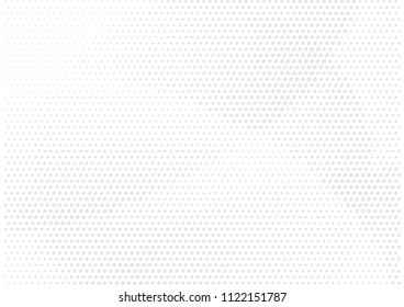Abstract halftone dotted background. Futuristic grunge pattern, dot, circles, shadow.  Gray modern optical pop art texture for posters, sites, business cards, cover, labels mock-up, vintage stickers
