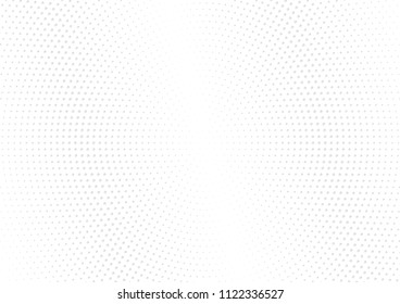 Abstract halftone dotted background. Futuristic grunge pattern, dot, circles, shadow.  Gray modern optical pop art texture for posters, sites, business cards, cover, labels mock-up, vintage stickers