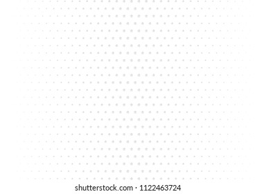 Abstract halftone dotted background. Futuristic grunge pattern, star, circles, shadow.  Gray modern optical pop art texture for posters, sites, business cards, cover, labels mock-up, vintage stickers