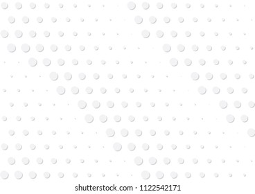 Abstract halftone dotted background. Futuristic grunge pattern, dot, circles, shadow.  Gray modern optical pop art texture for posters, sites, business cards, cover, labels mock-up, vintage stickers