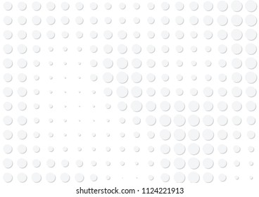 Abstract halftone dotted background. Futuristic grunge pattern, dot, circles, shadow.  Gray modern optical pop art texture for posters, sites, business cards, cover, labels mock-up, vintage stickers