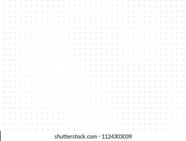 Abstract halftone dotted background. Futuristic grunge pattern, dot, circles, shadow.  Gray modern optical pop art texture for posters, sites, business cards, cover, labels mock-up, vintage stickers