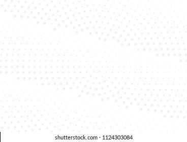 Abstract halftone dotted background. Futuristic grunge pattern, dot, circles, shadow.  Gray modern optical pop art texture for posters, sites, business cards, cover, labels mock-up, vintage stickers
