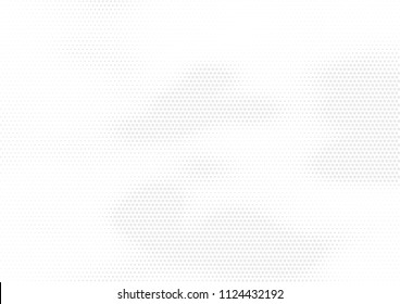 Abstract halftone dotted background. Futuristic grunge pattern, star, circles, shadow.  Gray modern optical pop art texture for posters, sites, business cards, cover, labels mock-up, vintage stickers