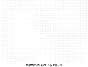Abstract halftone dotted background. Futuristic grunge pattern, dot, circles, shadow.  Gray modern optical pop art texture for posters, sites, business cards, cover, labels mock-up, vintage stickers