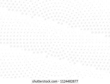 Abstract halftone dotted background. Futuristic grunge pattern, dot, circles, shadow.  Gray modern optical pop art texture for posters, sites, business cards, cover, labels mock-up, vintage stickers