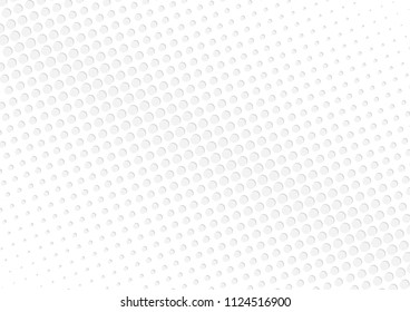 Abstract halftone dotted background. Futuristic grunge pattern, dot, circles, shadow.  Gray modern optical pop art texture for posters, sites, business cards, cover, labels mock-up, vintage stickers