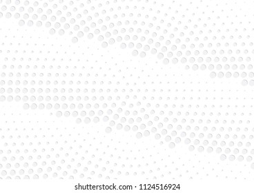 Abstract halftone dotted background. Futuristic grunge pattern, dot, circles, shadow.  Gray modern optical pop art texture for posters, sites, business cards, cover, labels mock-up, vintage stickers