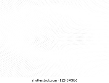 Abstract halftone dotted background. Futuristic grunge pattern, star, circles, shadow.  Gray modern optical pop art texture for posters, sites, business cards, cover, labels mock-up, vintage stickers