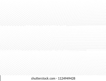 Abstract halftone dotted background. Futuristic grunge pattern, dot, circles, shadow.  Gray modern optical pop art texture for posters, sites, business cards, cover, labels mock-up, vintage stickers