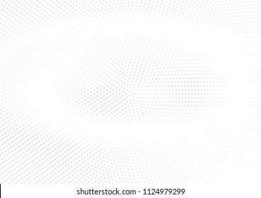 Abstract halftone dotted background. Futuristic grunge pattern, star, circles, shadow.  Gray modern optical pop art texture for posters, sites, business cards, cover, labels mock-up, vintage stickers