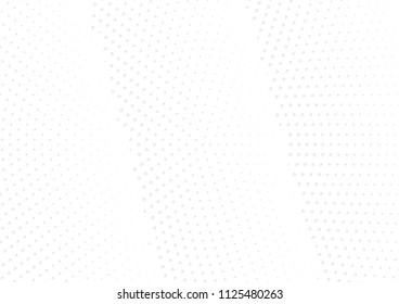 Abstract halftone dotted background. Futuristic grunge pattern, dot, circles, shadow.  Gray modern optical pop art texture for posters, sites, business cards, cover, labels mock-up, vintage stickers