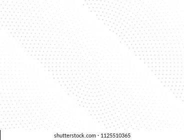 Abstract halftone dotted background. Futuristic grunge pattern, star, circles, shadow.  Gray modern optical pop art texture for posters, sites, business cards, cover, labels mock-up, vintage stickers