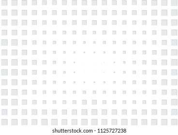 Abstract halftone dotted background. Futuristic grunge pattern, star, circles, shadow.  Gray modern optical pop art texture for posters, sites, business cards, cover, labels mock-up, vintage stickers