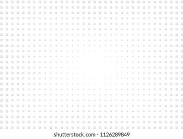 Abstract halftone dotted background. Futuristic grunge pattern, star, circles, shadow.  Gray modern optical pop art texture for posters, sites, business cards, cover, labels mock-up, vintage stickers