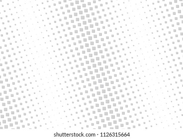 Abstract halftone dotted background. Futuristic grunge pattern, star, circles, shadow.  Gray modern optical pop art texture for posters, sites, business cards, cover, labels mock-up, vintage stickers