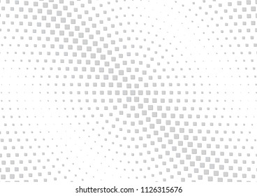 Abstract halftone dotted background. Futuristic grunge pattern, star, circles, shadow.  Gray modern optical pop art texture for posters, sites, business cards, cover, labels mock-up, vintage stickers