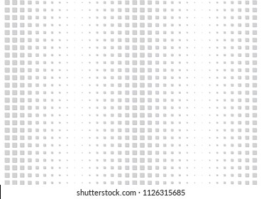 Abstract halftone dotted background. Futuristic grunge pattern, star, circles, shadow.  Gray modern optical pop art texture for posters, sites, business cards, cover, labels mock-up, vintage stickers