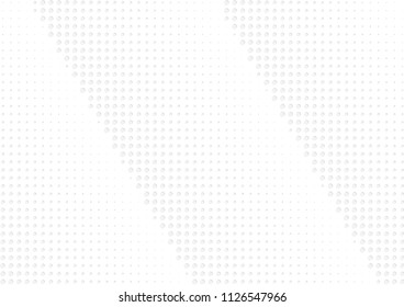 Abstract halftone dotted background. Futuristic grunge pattern, dot, circles, shadow.  Gray modern optical pop art texture for posters, sites, business cards, cover, labels mock-up, vintage stickers