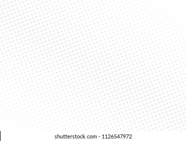 Abstract halftone dotted background. Futuristic grunge pattern, dot, circles, shadow.  Gray modern optical pop art texture for posters, sites, business cards, cover, labels mock-up, vintage stickers