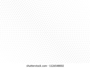 Abstract halftone dotted background. Futuristic grunge pattern, dot, circles, shadow.  Gray modern optical pop art texture for posters, sites, business cards, cover, labels mock-up, vintage stickers