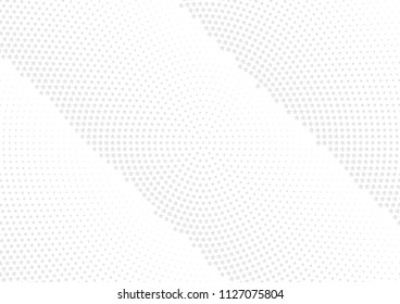 Abstract halftone dotted background. Futuristic grunge pattern, star, circles, shadow.  Gray modern optical pop art texture for posters, sites, business cards, cover, labels mock-up, vintage stickers