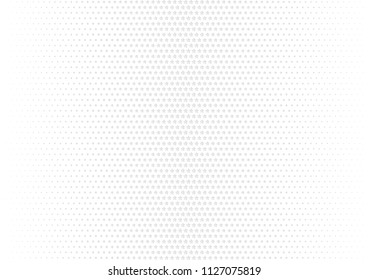 Abstract halftone dotted background. Futuristic grunge pattern, star, circles, shadow.  Gray modern optical pop art texture for posters, sites, business cards, cover, labels mock-up, vintage stickers